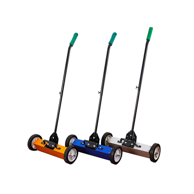Industrial Magnet Sweeper 24-Inch Magnet Collector Lawn Sweeper Roofing Tools Large, 33Lbs Yard Magnet With Telescoping Bracket